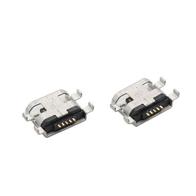 Gniazdo żeńskie Micro 5P Złącze USB do montażu środkowego 0,8 mm Typ zanurzenia na cztery stopy