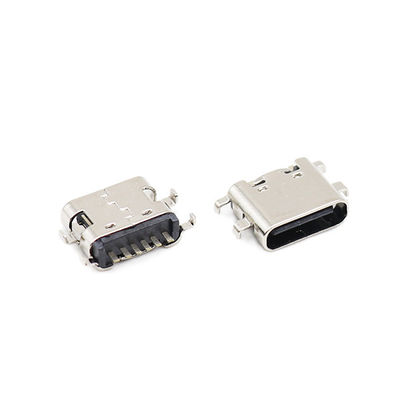 6-stykowe złącza USB typu C Gniazdo płytki tonące płytki żeńskie 0,8 mm 3,1 mm