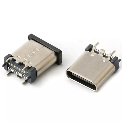 USB 3.1 żeńskie 24-pinowe złącze USB typu C Pionowa łatka o dużej szybkości