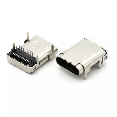 GÓRNE MOCOWANIE Przez otwór SMT Typ 24-pinowe złącze żeńskie USB 3.1 C do płytki drukowanej