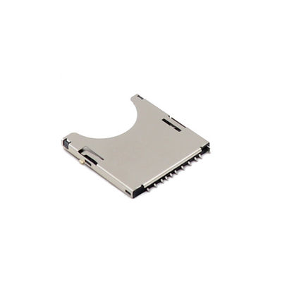 Naciskać Type UL94V-0 Złącza kart pamięci Micro SD Gniazdo SMT 10p