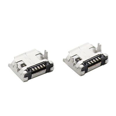 jakość  LCP Plastic Magnetic Micro USB Connectors Type B 5 Pin With Flange fabryka