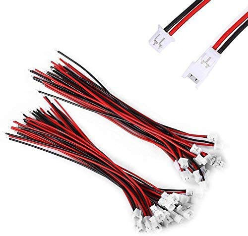Micro Mini JST PH XH2.0 Elektroniczna wiązka przewodów 2-stykowa wtyczka złącza męskiego silikonu