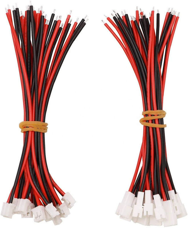 Micro Mini JST PH XH2.0 Elektroniczna wiązka przewodów 2-stykowa wtyczka złącza męskiego silikonu