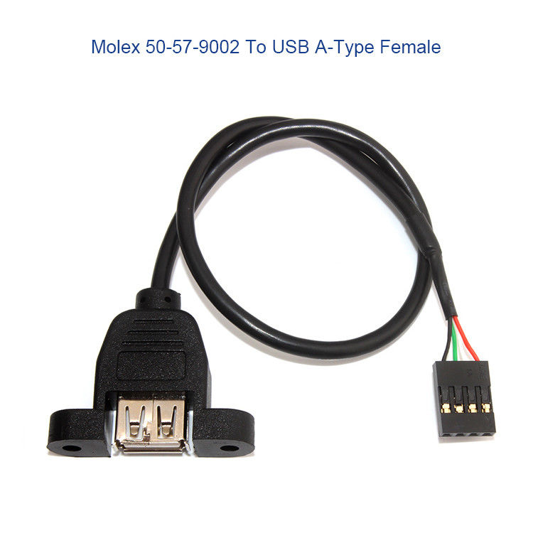 Niestandardowa wiązka przewodów Molex 50-57-9404 z 4-kierunkowym złączem 70066 SL 2,54 mm