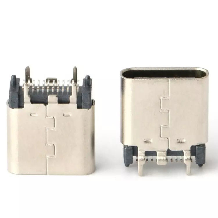 USB 3.1 żeńskie 24-pinowe złącze USB typu C Pionowa łatka o dużej szybkości