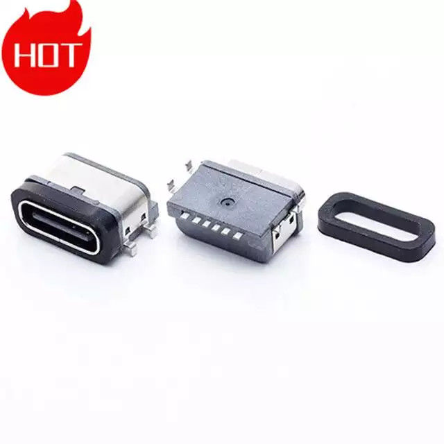 Wodoodporne złącze ładowania Micro Mini USB typu C 24pin z metalową obudową