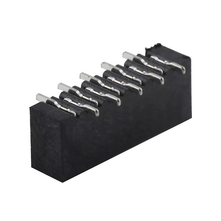 Czarny 1,0 mm skok Odwracalny styk Pionowe złącze FPC typu SMT Bar To Bar