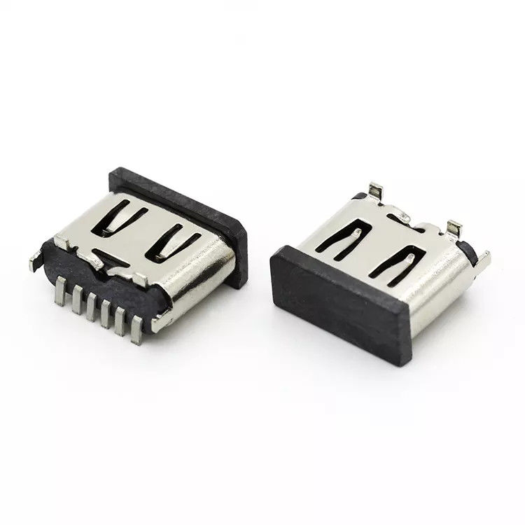 Pionowe złącze żeńskie 6P USB 3.1 C Gniazdo typu SMT do telefonu komórkowego