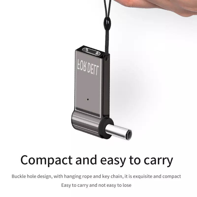 Adapter wtyczki 100 W typu C do okrągłego wideo Szybkie ładowanie męskie 18,5 V - 20 V