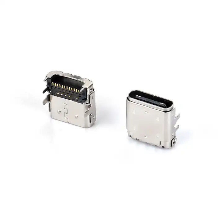 24 pin USB typu C Kobieta złącza DIP + SMT 3.4 przednia wtyczka i tylny patch do przewodu ładowania