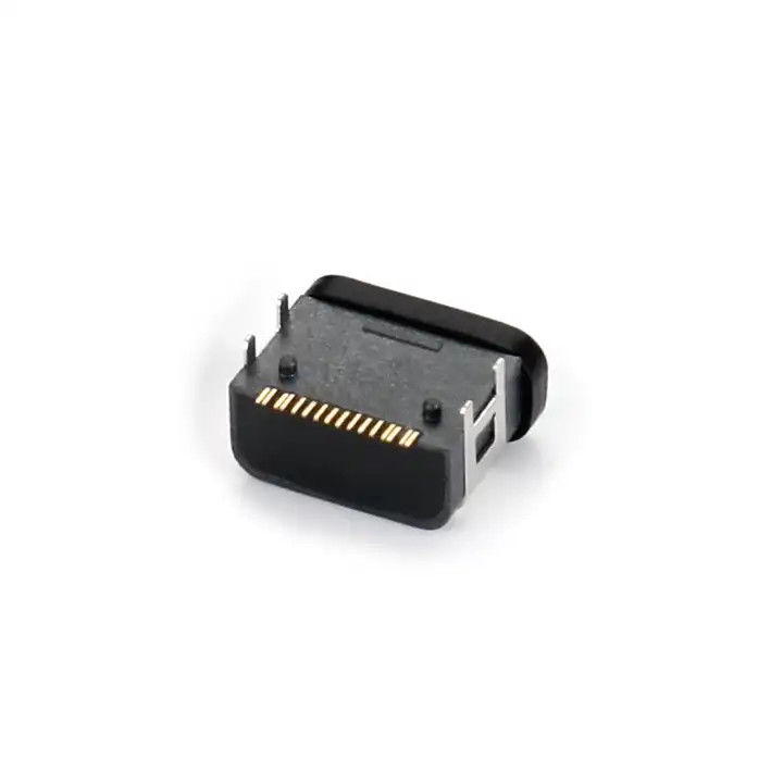 Wodoszczelny port 16Pin USB Typ C Kobieta z łącznikiem SMT Czteropinowy DIP na gniazdku