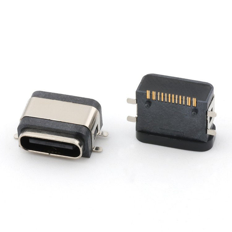 USB 16pin wodoodporny IPX8 typu C łącznik kobiecy SMT AC DC 5V napięcie nominalne