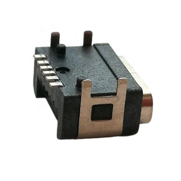 Wodoodporne złącze USB IP67, 6-pinowe, poziome, do montażu powierzchniowego, żeńskie złącze USB typu C