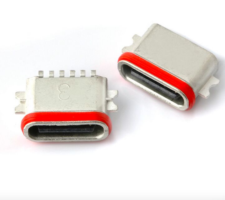 Profesjonalny producent wodoodpornych złączy USB Type C 6P Full SMT IP67 USB 3.1 SMD