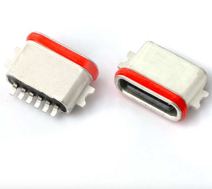 Profesjonalny producent wodoodpornych złączy USB Type C 6P Full SMT IP67 USB 3.1 SMD