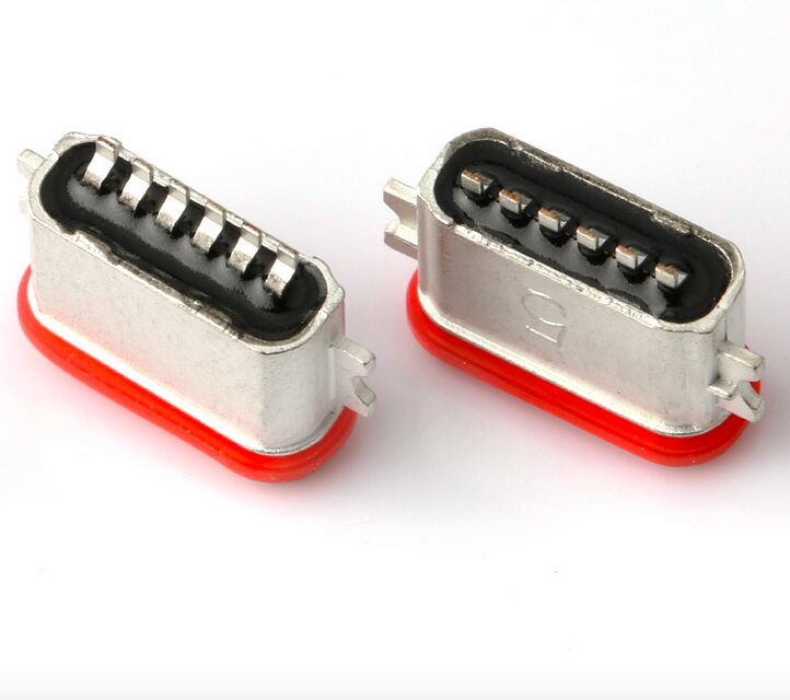 Profesjonalny producent wodoodpornych złączy USB Type C 6P Full SMT IP67 USB 3.1 SMD