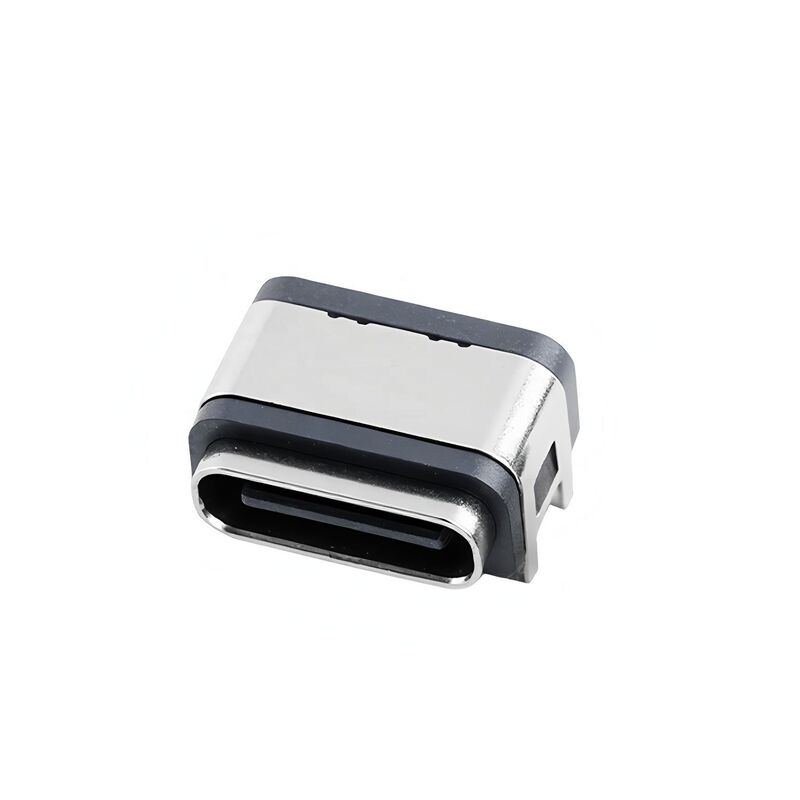 Typ C 16 szpilkowy łącznik kobiecy poziomy SMT montaż wodoodporny łącznik USB 5A 20V