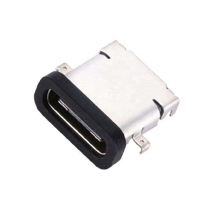 Wodoodporne złącze USB 3.1 Type C 24-pinowe żeńskie poziome SMT DIP z płytką montażową i gniazdem USB