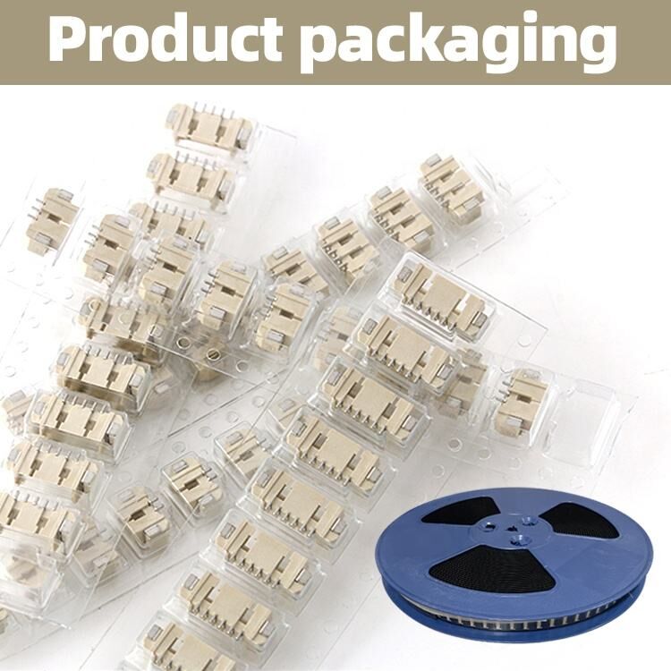 Złącze drut-płytka SMD PH 2.0mm 6 pinów Złącze typu wafer SMT pionowe z osłoną