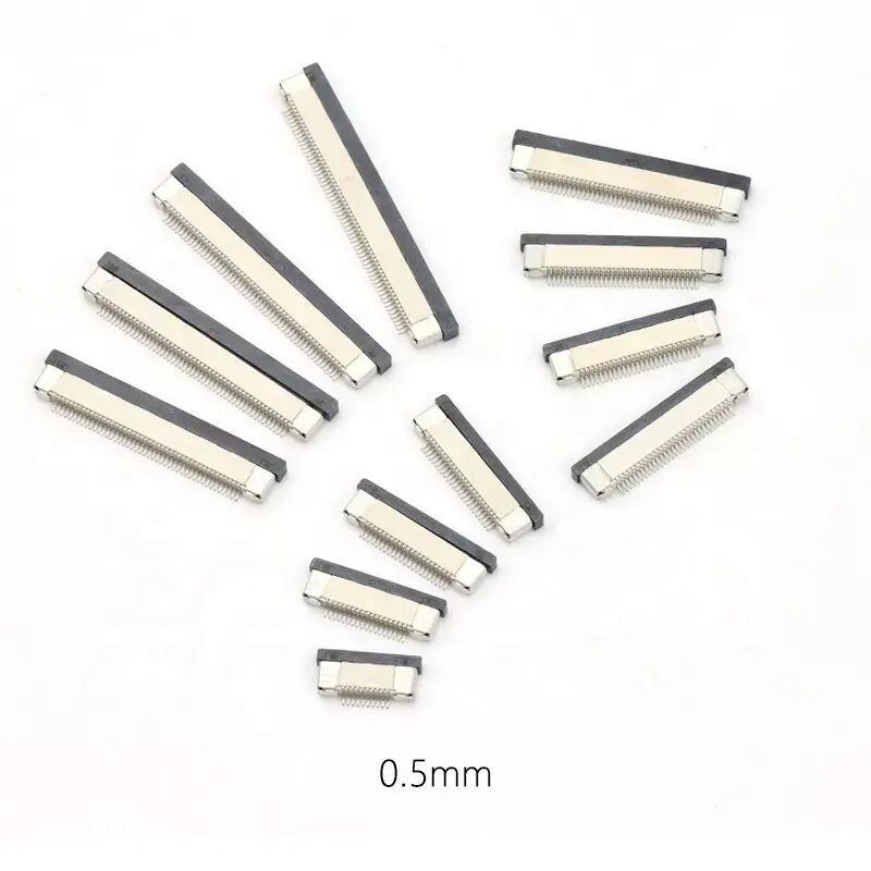 Złącze FPC 0.5 Skok Poziomy Smt Flip-lock Typ Górny Dolny Kontakt 4-60pin