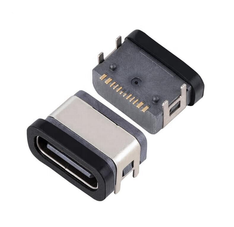 16pin USB Kobieta łącznik wodoodporny Type-c gniazdo SMT IPX7
