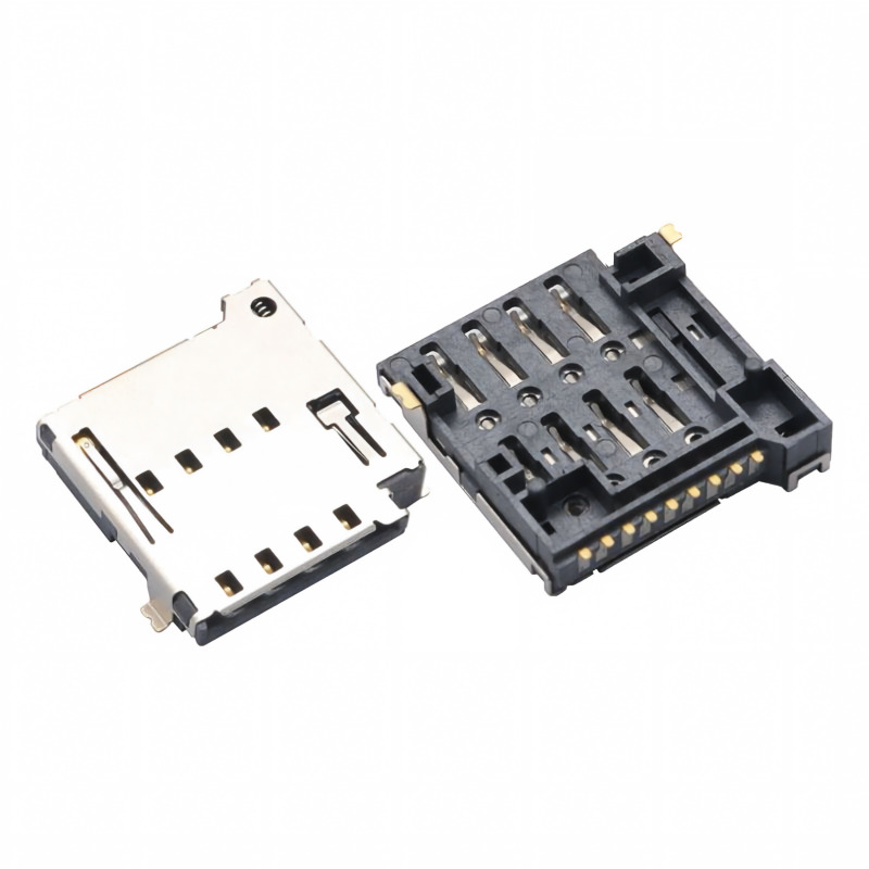 Przeciwprężająca powłoka ze stali nierdzewnej 5000 wkładek 8 pinów Micro SIM Socket Connector
