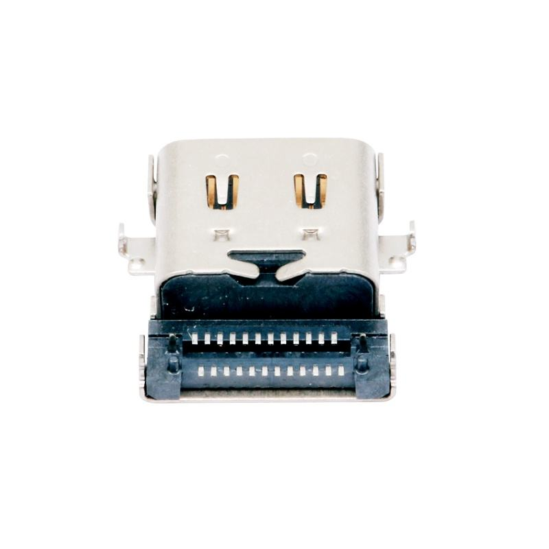 Dostosowane wodoodporne złącze żeńskie Type-C USB 3.2 40 Gb/s U4 24-pinowe SMT DIP PCB, pozłacane, prąd 5 A
