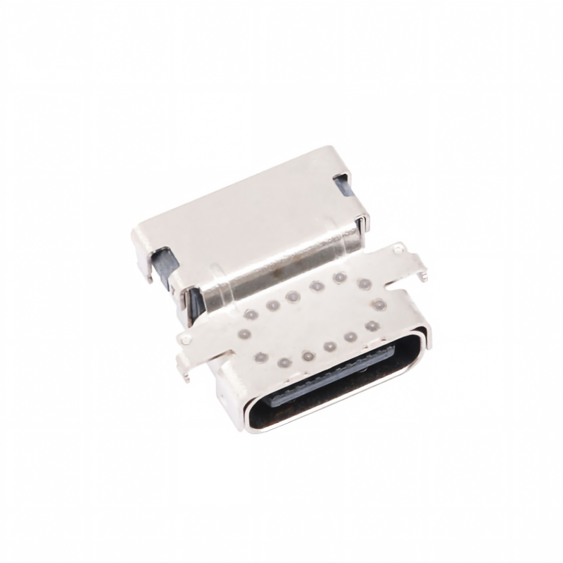 Dostosowane wodoodporne złącze żeńskie Type-C USB 3.2 40 Gb/s U4 24-pinowe SMT DIP PCB, pozłacane, prąd 5 A
