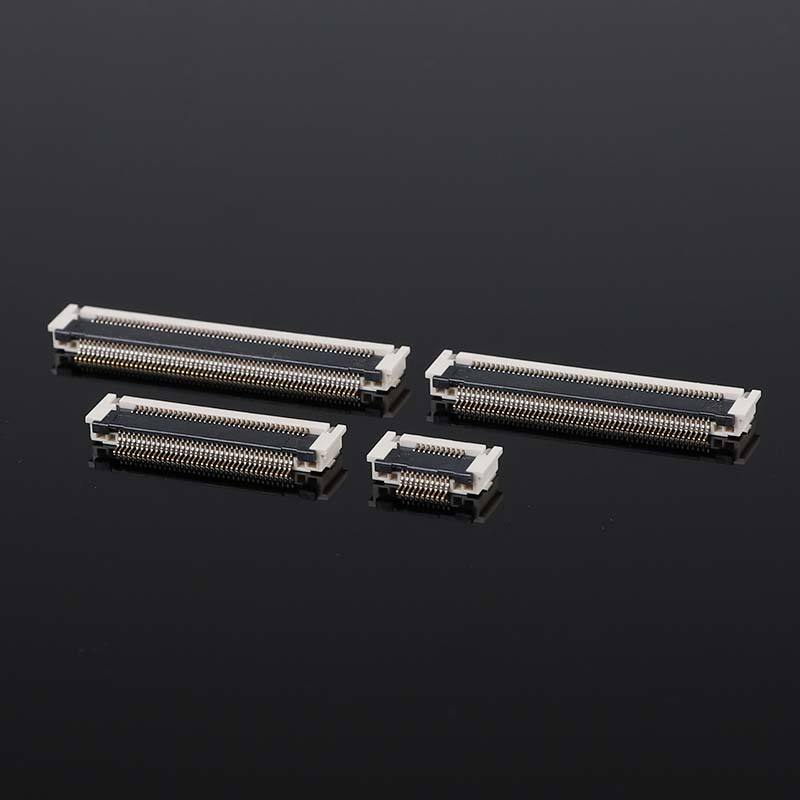 Pozłacane złącze FPCFFC o rozstawie 0,5 mm Poziome SMD 2,7H 10-68Pin 50 V 0,5 A