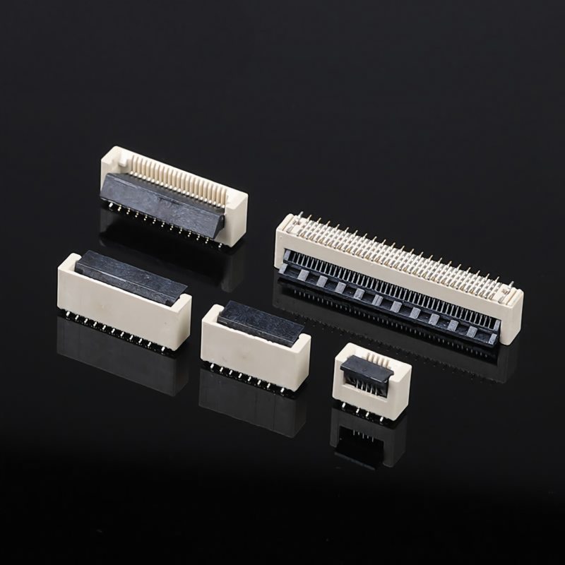 0.5mm Pitch 60PIN Vertical Positive Foot 5.2H Clamshell Buckle Flat Connector Cable Socket FPC FFC Cable PCB Connectors
