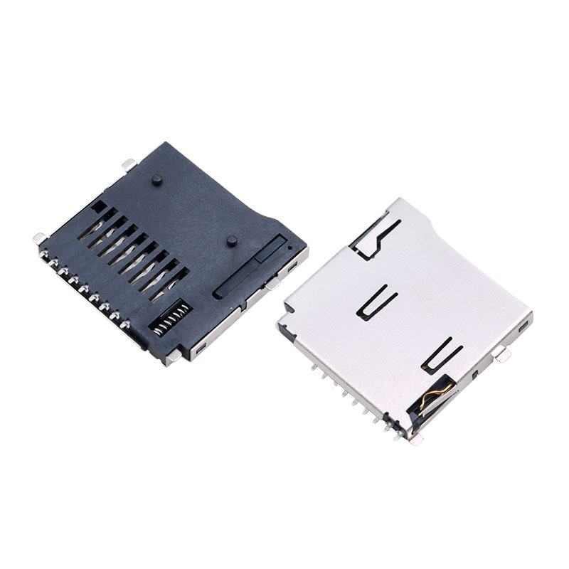 8-pin Micro SD / TF Card Socket Molex 472192001 Alternatywny H1.8mm Podnieś pokrywę (szczyt) SMT Connector