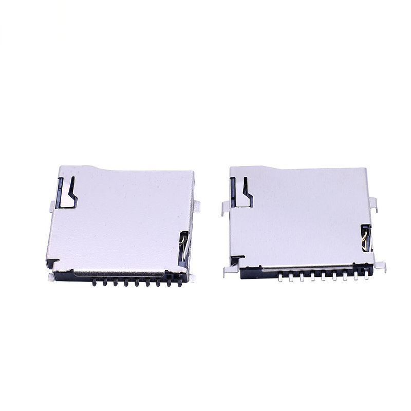 Do DM3 serii 9P Pin Micro SD Card Connector Push-Push SMT T-Flash Typ z zewnętrznym spawaniem SUS Shell do zastosowań PCB