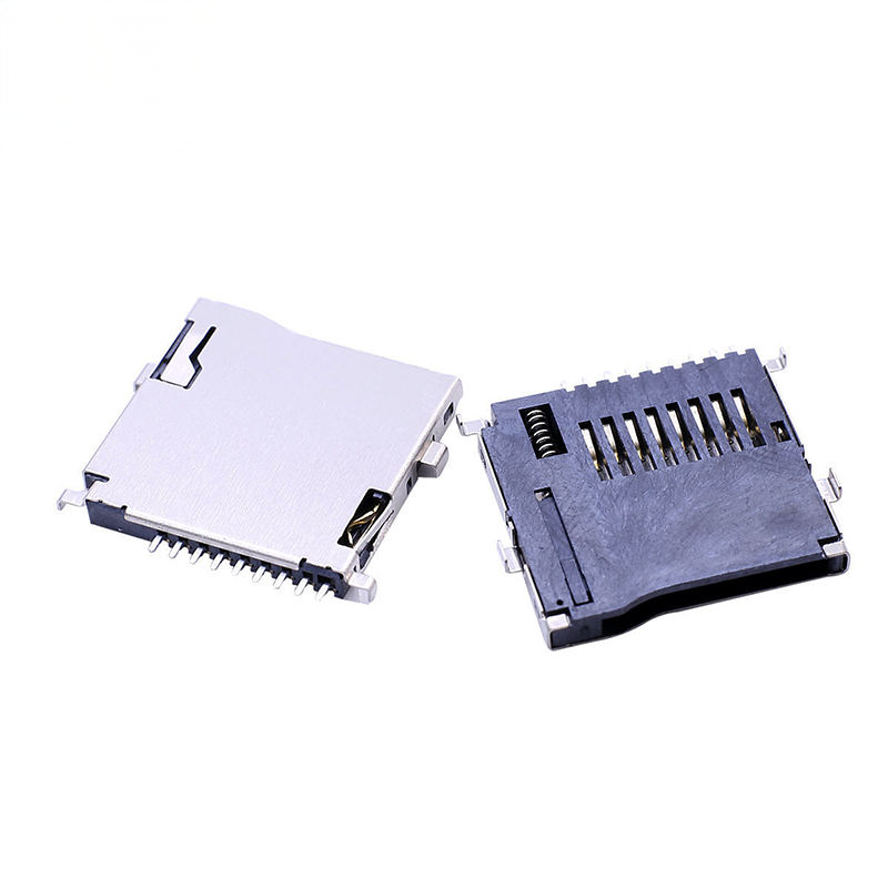 Do DM3 serii 9P Pin Micro SD Card Connector Push-Push SMT T-Flash Typ z zewnętrznym spawaniem SUS Shell do zastosowań PCB