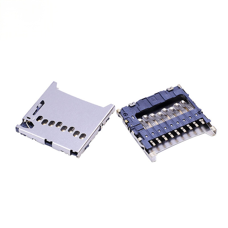 Uchwyt karty TF 8P z pinem CD H1.3 ze stali nierdzewnej, Micro SD Card Holder, złącze USB do zastosowań PCB
