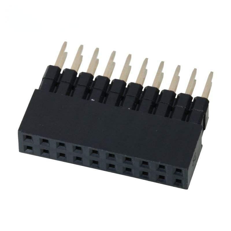 2.54mm,0.64x0.4SQ Pitch Connector Podwójne rzędy Kobieta Pin Header Connector
