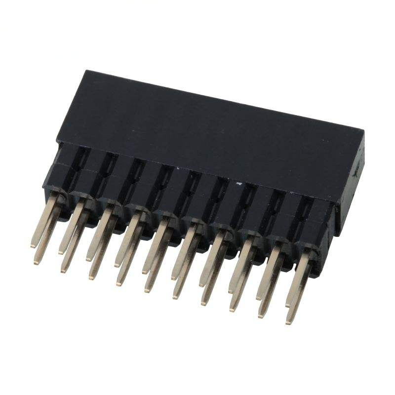 2.54mm,0.64x0.4SQ Pitch Connector Podwójne rzędy Kobieta Pin Header Connector