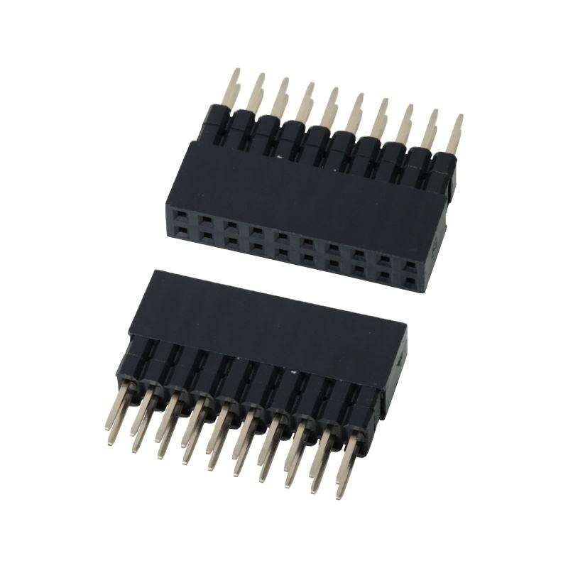 2.54mm,0.64x0.4SQ Pitch Connector Podwójne rzędy Kobieta Pin Header Connector