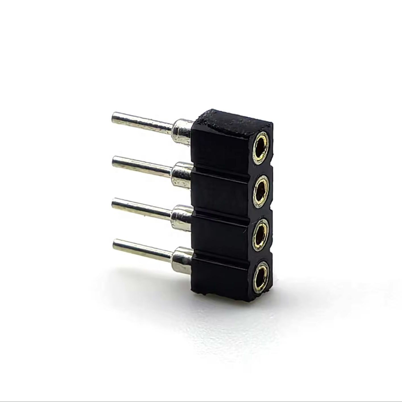Złącze żeńskie DIN z mosiądzu o rastrze 2,54 mm, obudowa PPS H3,0 mm 1*4P do PCBA