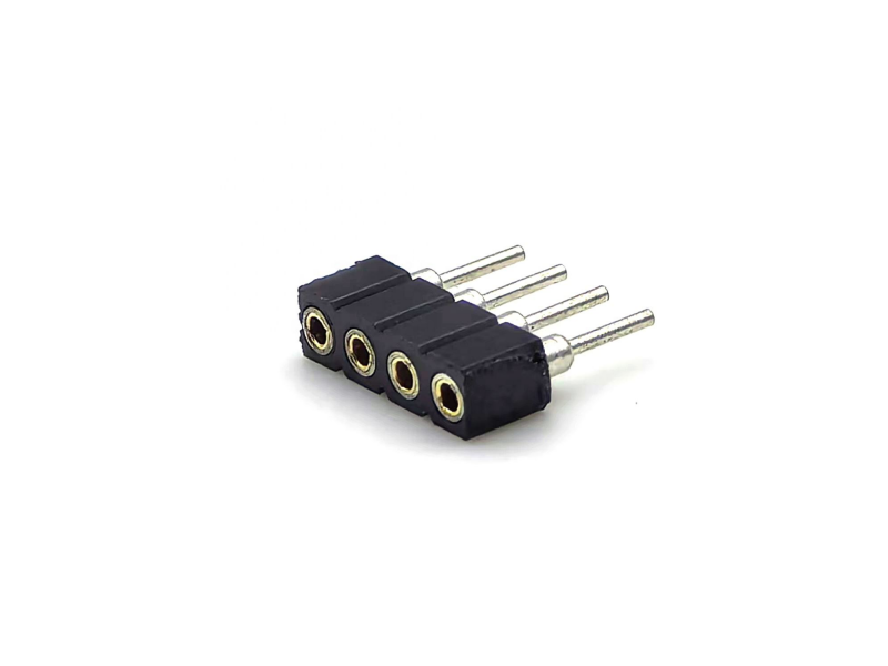 Złącze żeńskie DIN z mosiądzu o rastrze 2,54 mm, obudowa PPS H3,0 mm 1*4P do PCBA