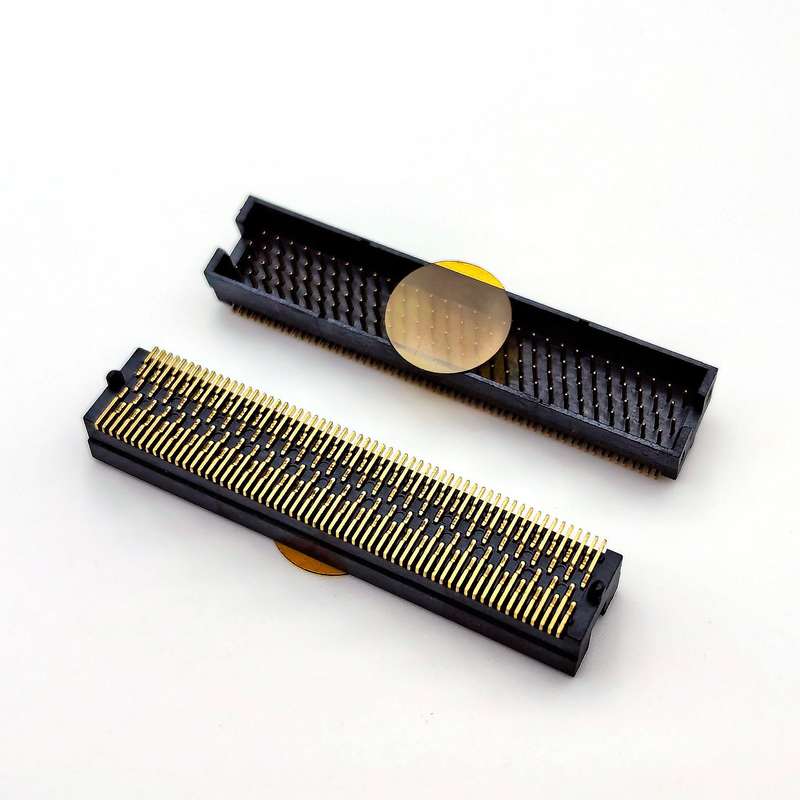 1.27mm żeńskie złącze komunikacyjne 4x25P H5.08 SMT typ Y w pełni pozłacane 1u do PCBA