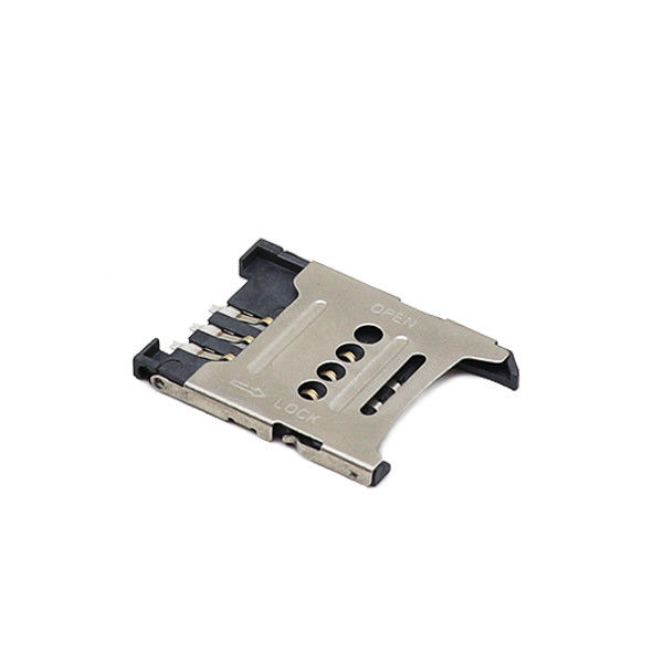 H1.5mm 1.8mm Micro Sim Uchwyt SMT Flip Type 6P Micro Sim Socket