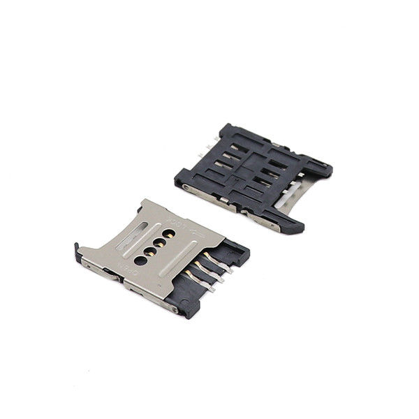 H1.5mm 1.8mm Micro Sim Uchwyt SMT Flip Type 6P Micro Sim Socket