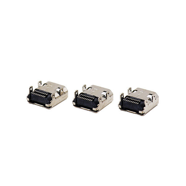 Pozłacane złącza kablowe Micro HDMI 19-stykowe złącze żeńskie typu DIP + SMT d