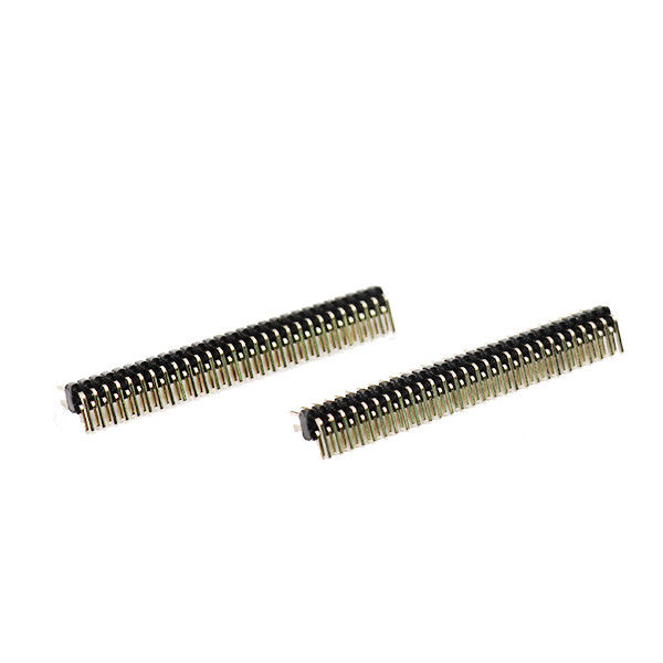 90 stopni 1,27 mm Poziom Złącza PCB Dip Szpilka Header Dwurzędowe ROHS
