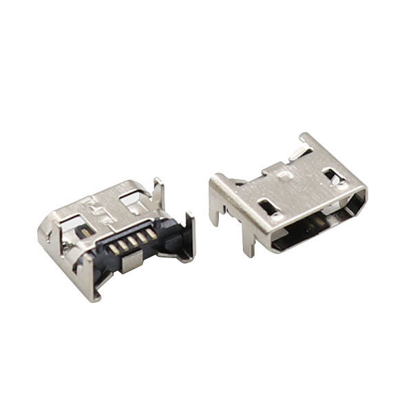 UL94V-0 Złącza Micro USB 5-stykowe żeńskie nogi wtykowe Wkładanie płyty gniazda gniazda