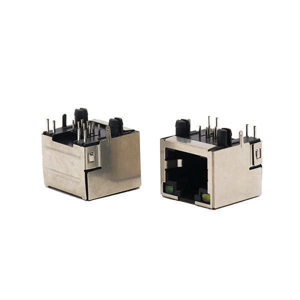 1x1 Port Ekranowane gniazdo żeńskie Złącze 8P8C RJ45 z modułowym gniazdem LED