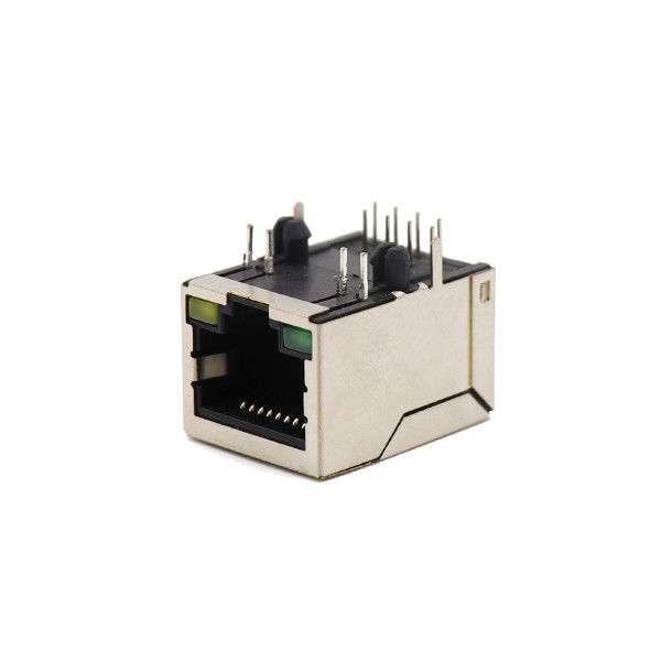 1x1 Port Ekranowane gniazdo żeńskie Złącze 8P8C RJ45 z modułowym gniazdem LED