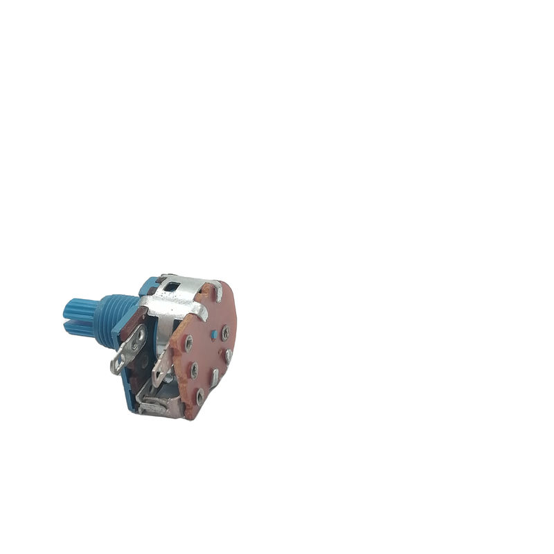 Potencjometr obrotowy 16 mm B500k 200 V z długością siłownika 9 mm
