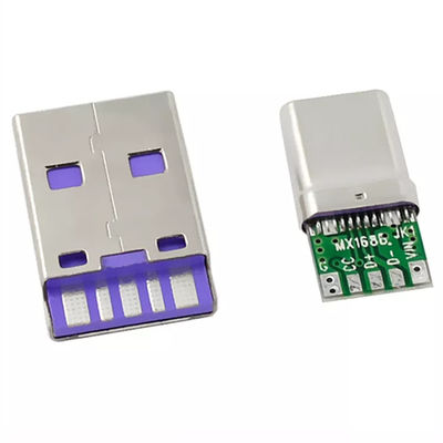 Wtyczka USB typu C Złącze męskie Port ładowania Szybka prędkość transmisji 5A